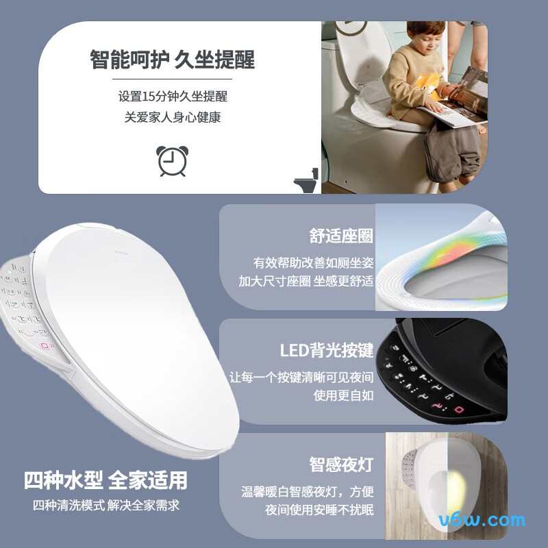 科勒K-31332T-0智能马桶盖图片