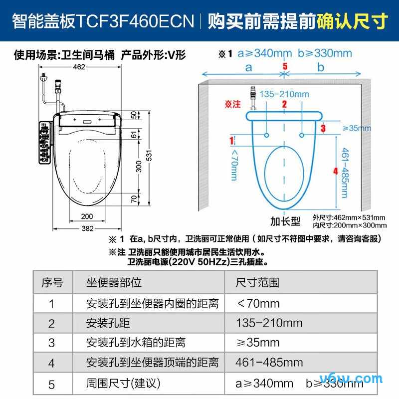 TOTO-TCF3F460ECN#W智能马桶盖图片