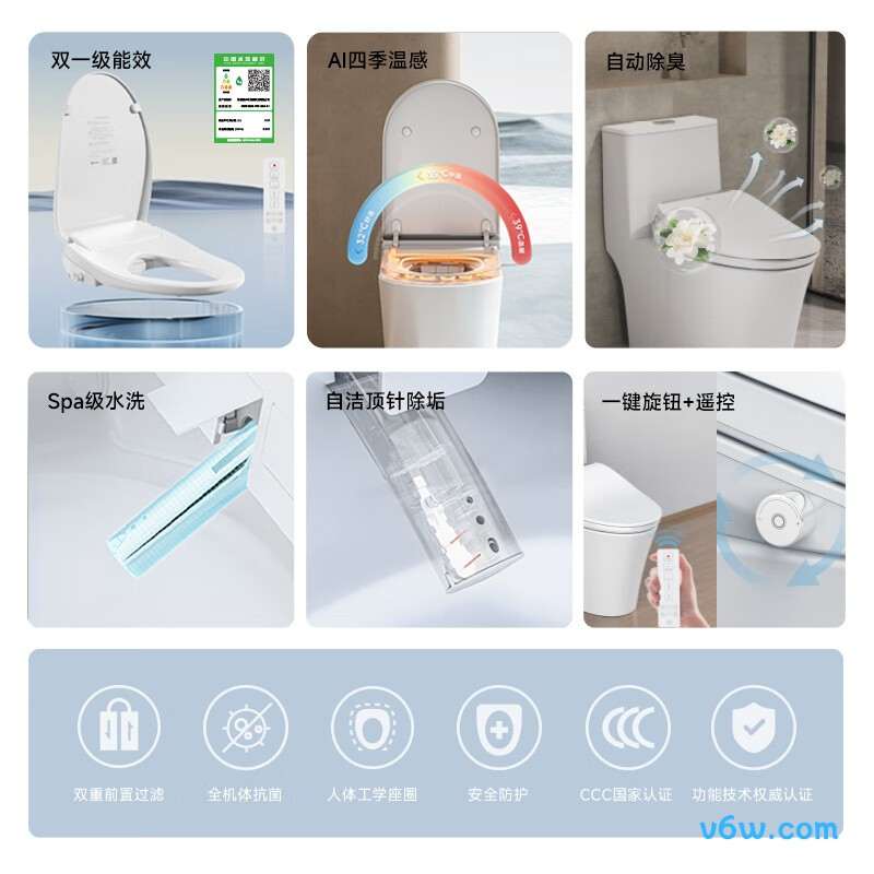 小牧卫浴MZG2060-000-S00-31智能马桶盖图片