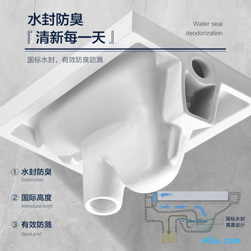 箭牌AE5006蹲便器图片