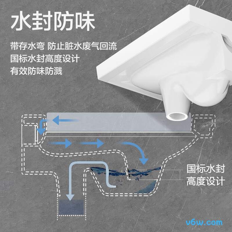 法恩莎FLD5626E蹲便器图片