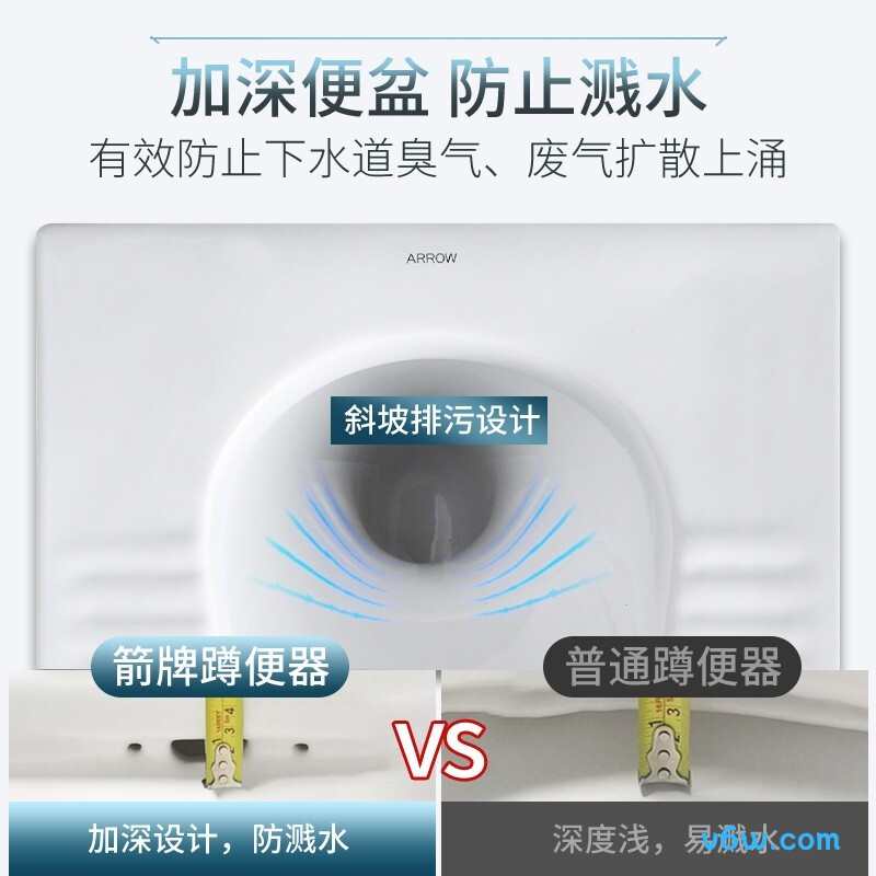 箭牌AE5006G蹲便器图片