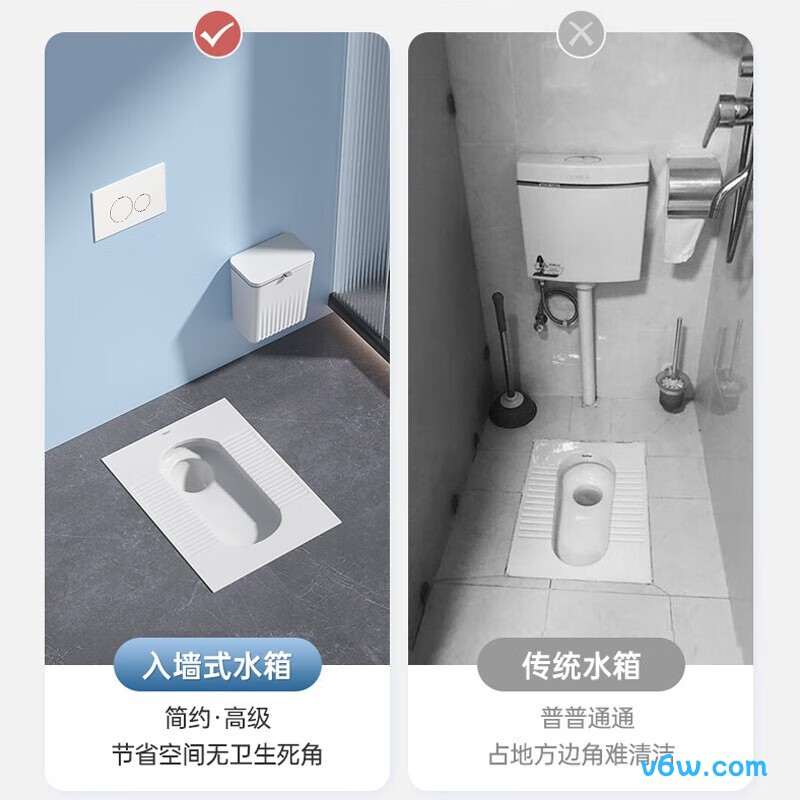 恒洁HC6028PA蹲便器图片