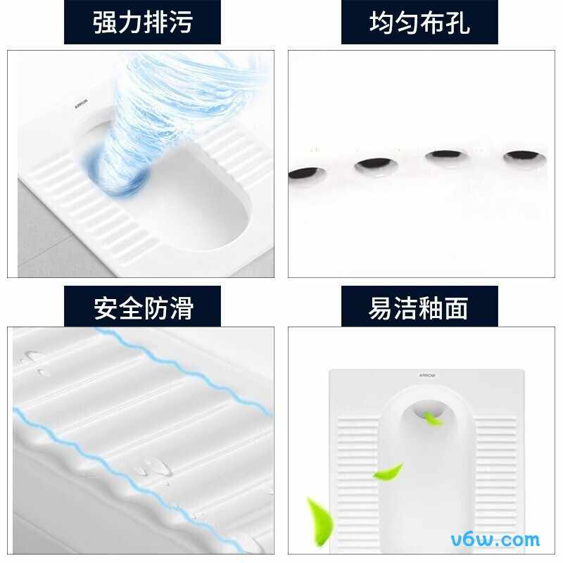 箭牌AE5007E蹲便器图片