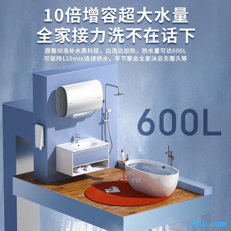 海尔LEC6001HD-F1白储水式电热水器图片