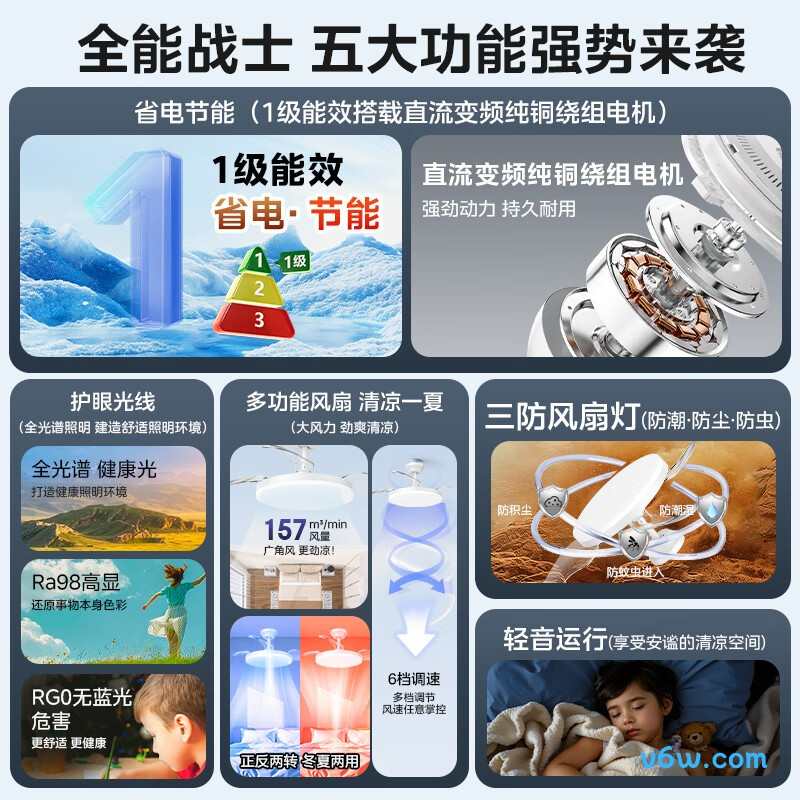 美的MFY-T2407风扇灯图片