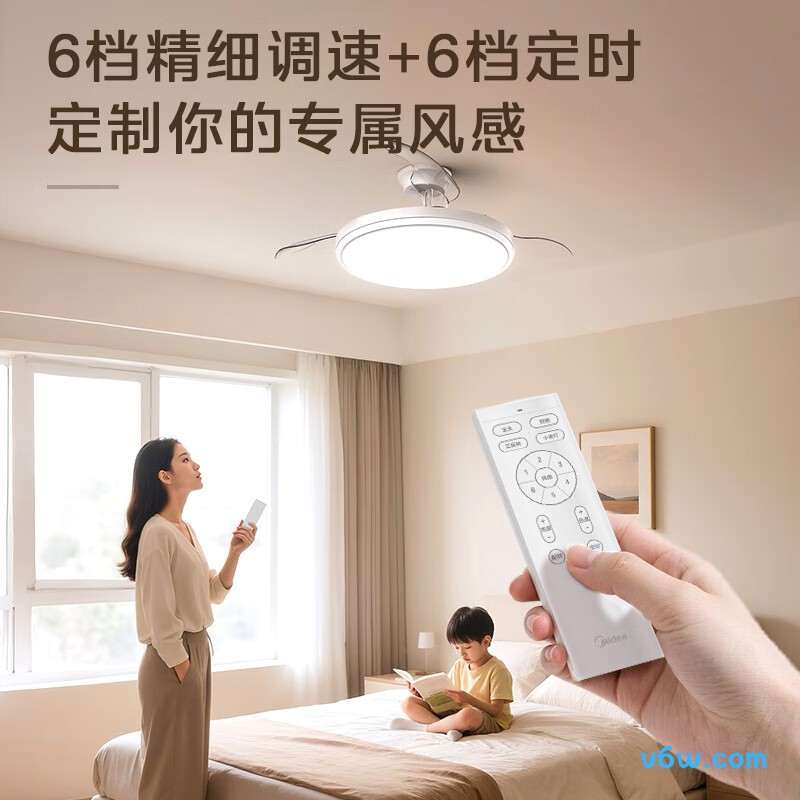 美的MFY-F6801W-YF风扇灯图片