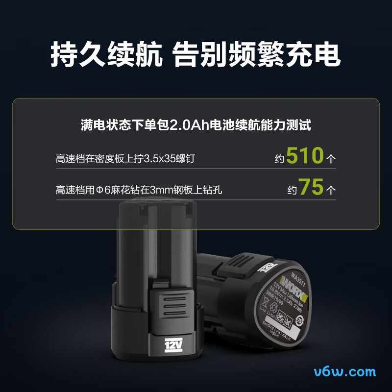 威克士WU139(2.0单电)电钻图片