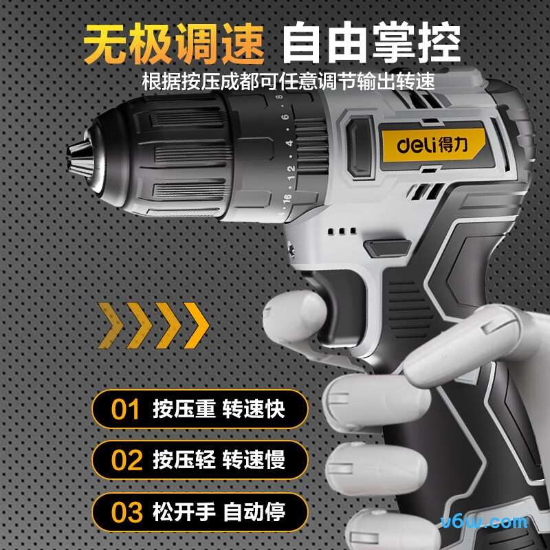 得力DCS032-1电钻图片