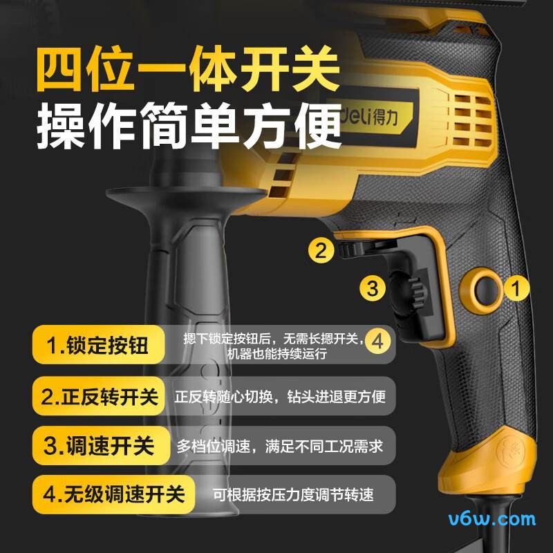 得力DCS183电钻图片