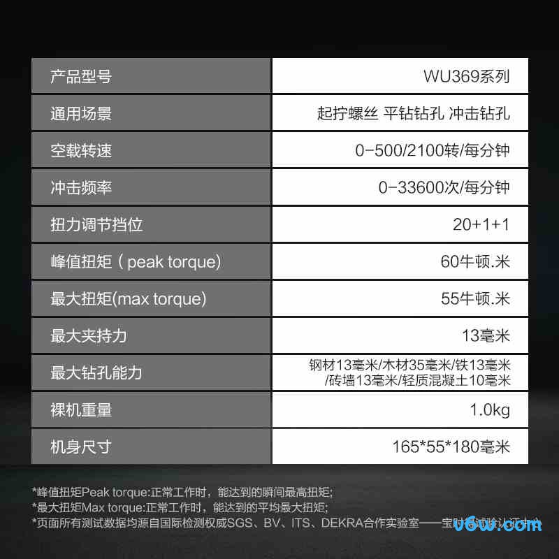 威克士WU369电钻图片