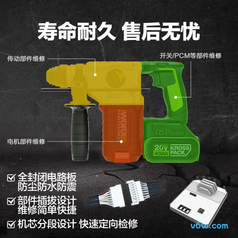 威克士WU388.6电锤图片