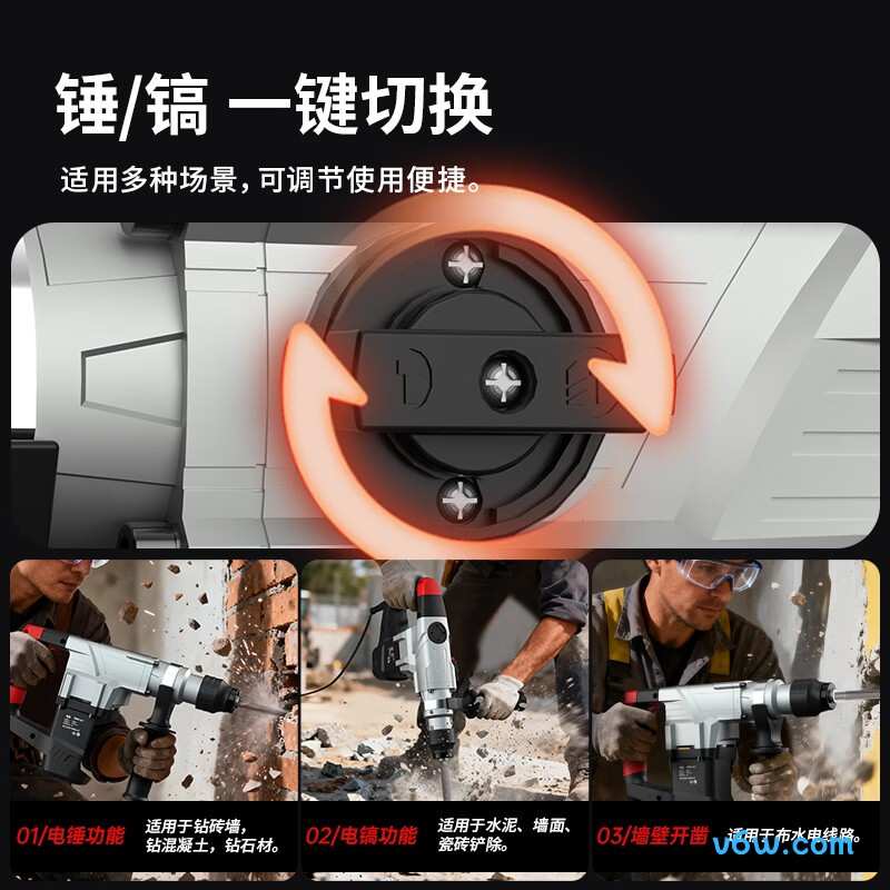 德力西DECRHAC11050电锤图片