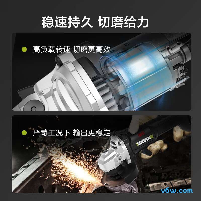 威克士WU806.5角磨机图片