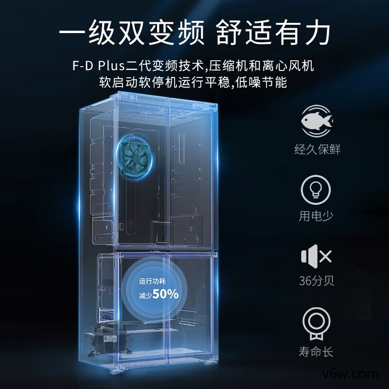 统帅BCD-405WLLTDEDW9U1冰箱图片