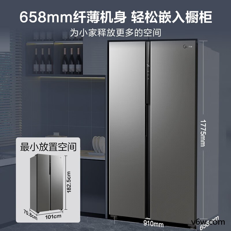 美的BCD-555WKPZM(E)冰箱