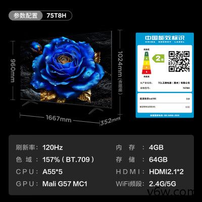 TCL-75T8H平板电视