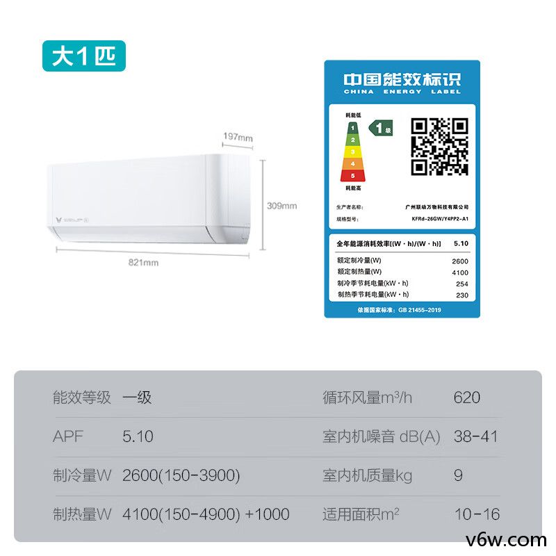 云米KFRd-26GW/Y4PP2-A1空调图片