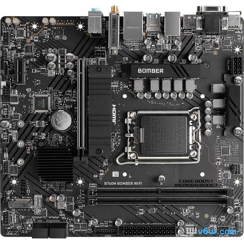 微星B760M BOMBER WIFI DDR5