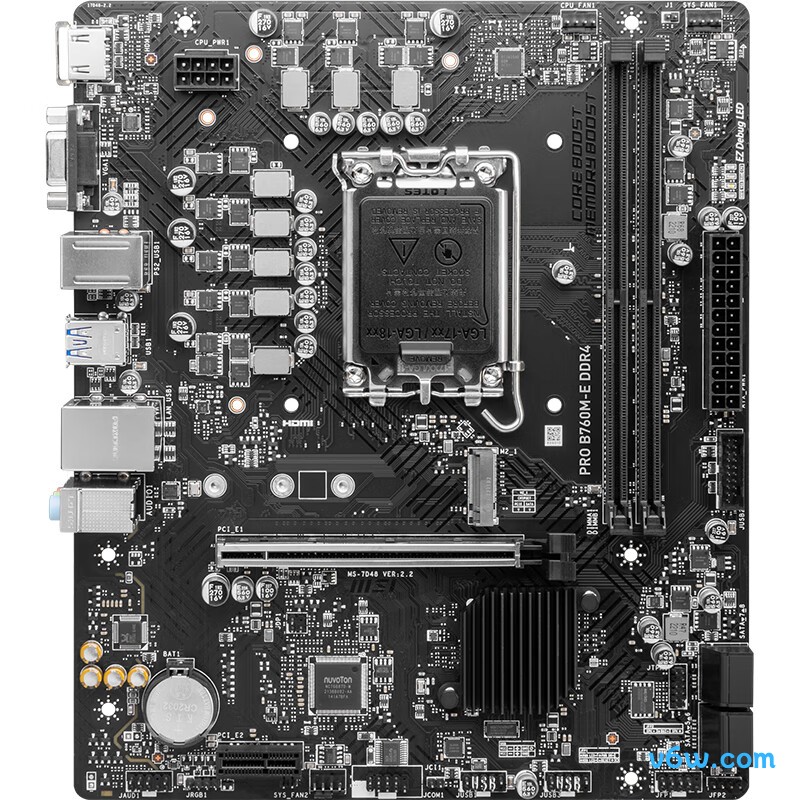 微星PRO B760M-E DDR4