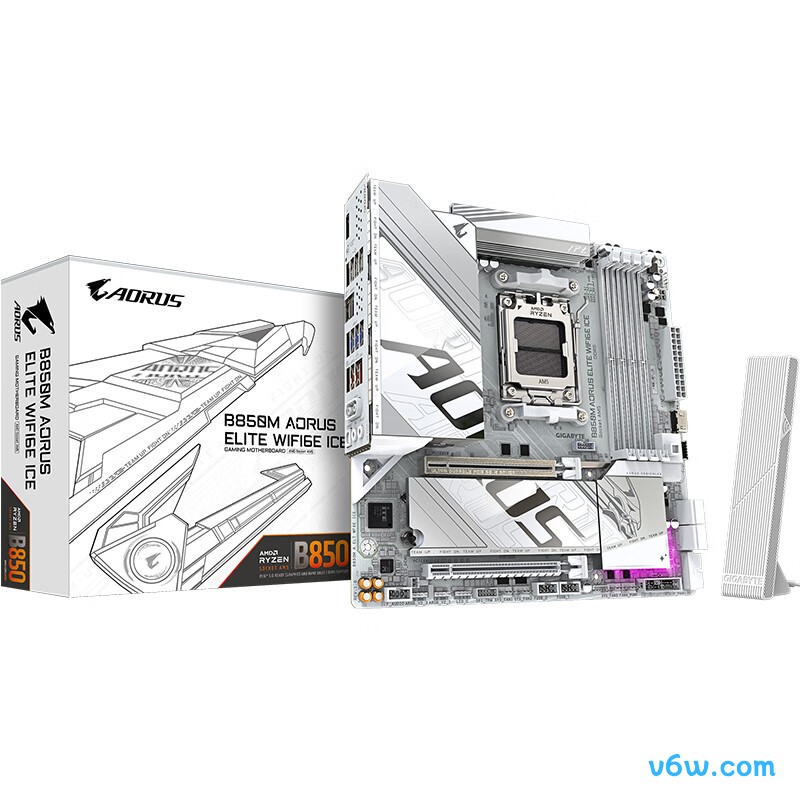 技嘉B850M AORUS ELITE WIFI6E ICE