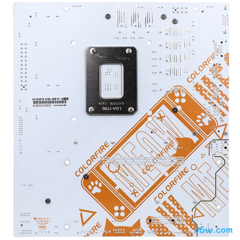 七彩虹COLORFIRE B760M-A MEOW WIFI D5橘影橙