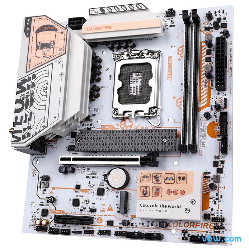 七彩虹COLORFIRE B760M-A MEOW WIFI D5橘影橙