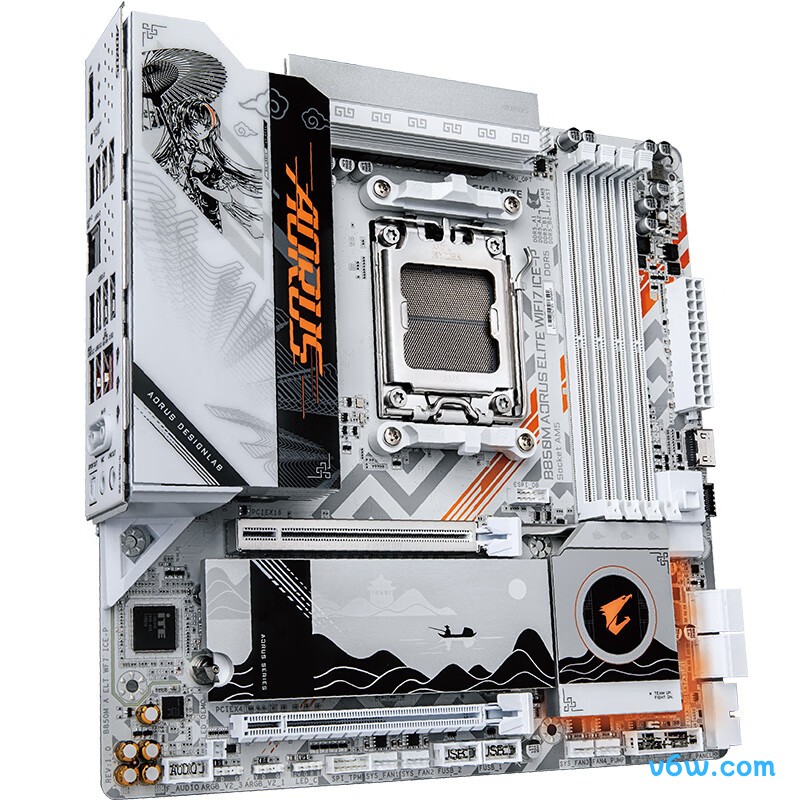 技嘉B850M AORUS ELITE WIFI7 ICE-P主板