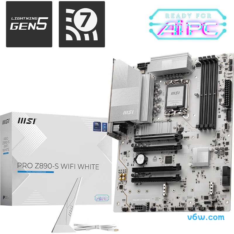 微星PRO Z890-S WIFI WHITE