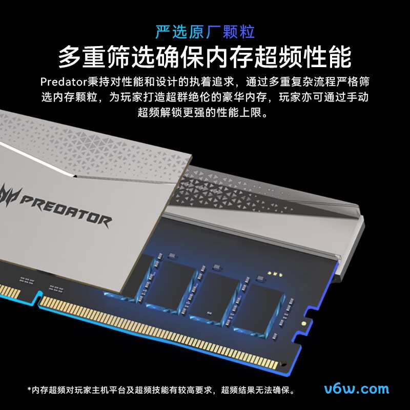 宏碁掠夺者48G(24G×2) DDR5 6400