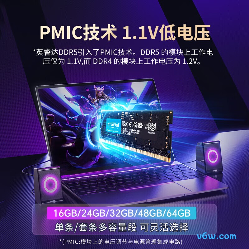 Crucial英睿达 64GB DDR5 5600