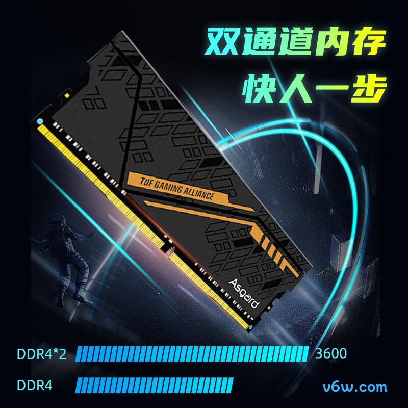 阿斯加特32GB(16GBx2) DDR4 3600