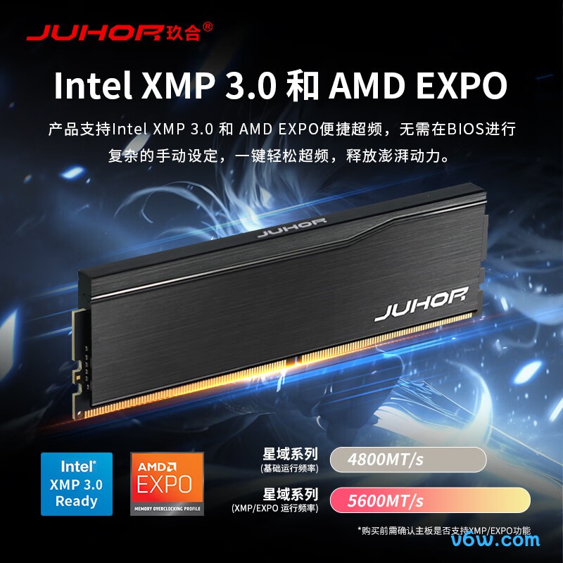 JUHOR玖合 96GB(48Gx2) DDR5 5600