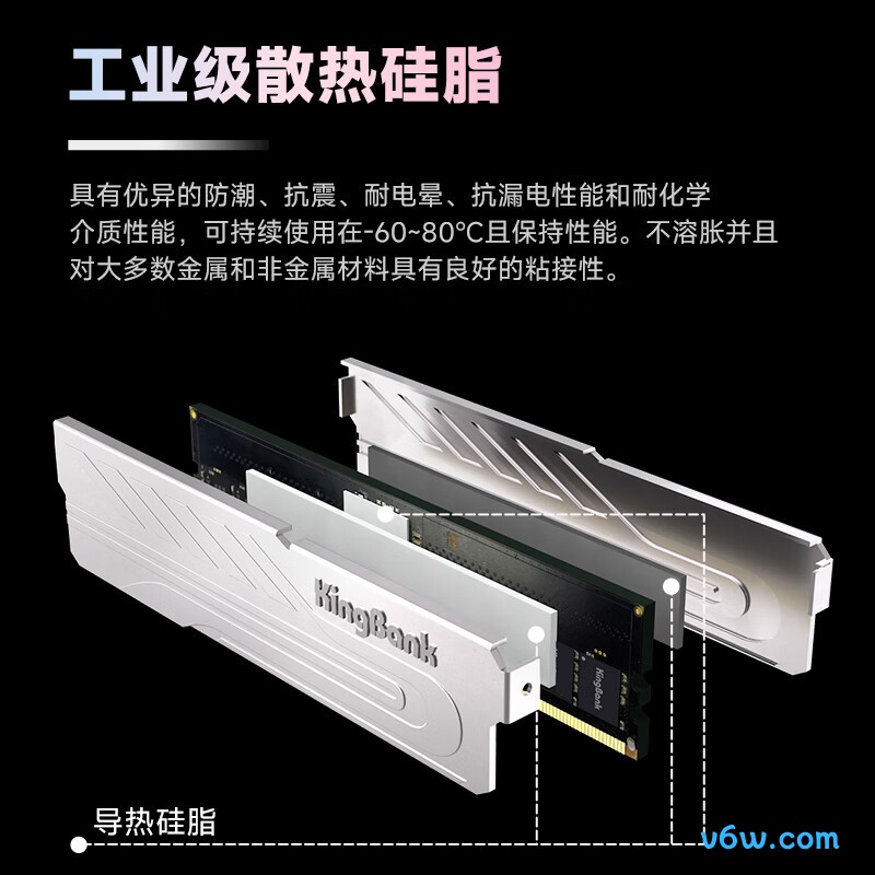 金百达64GB(32GBX2) DDR5 4800