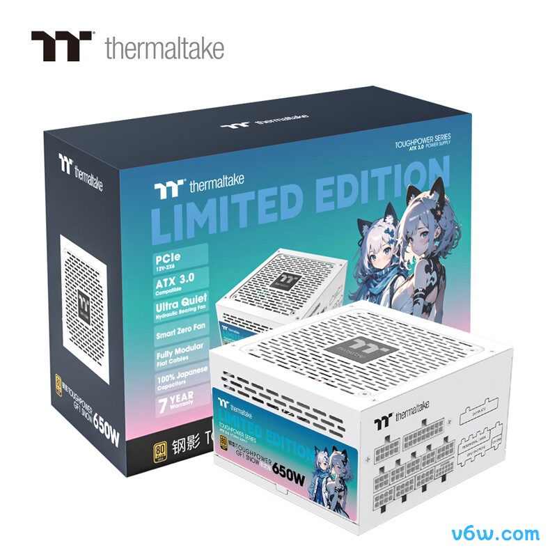 Thermaltake 650W 钢影ToughpoW er GF1 限定版