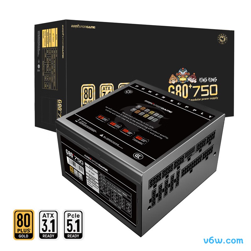 游戏悍将 G80+750 750W