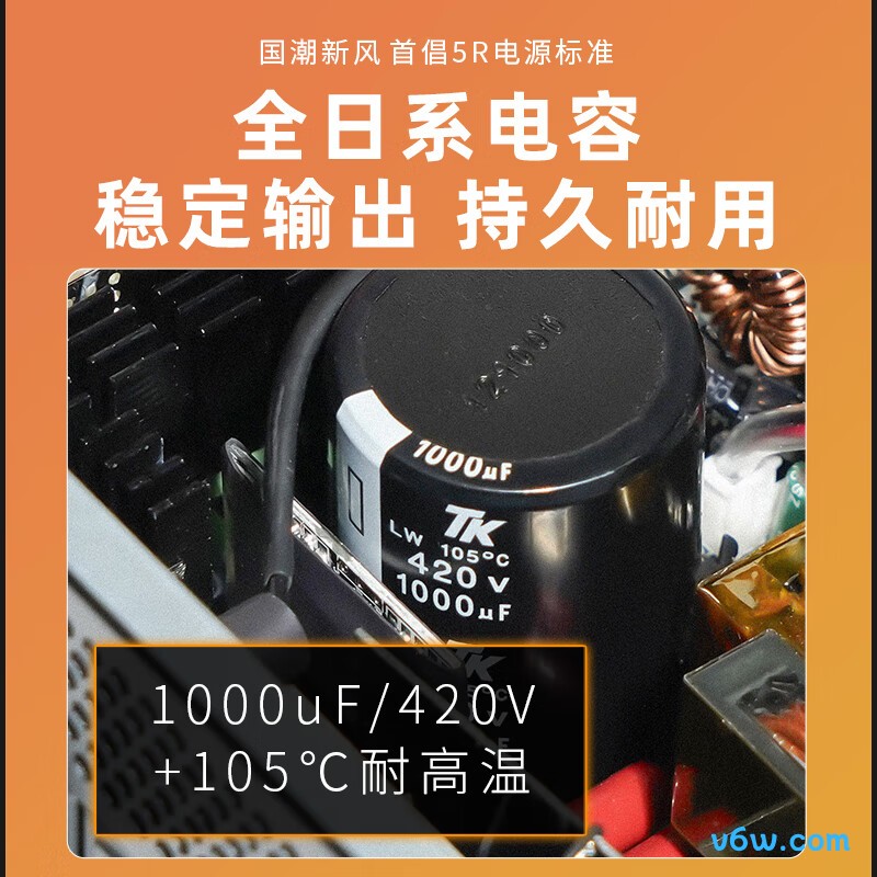 爱国者 ES SUPER 1250W 金牌全模组电脑电源图片