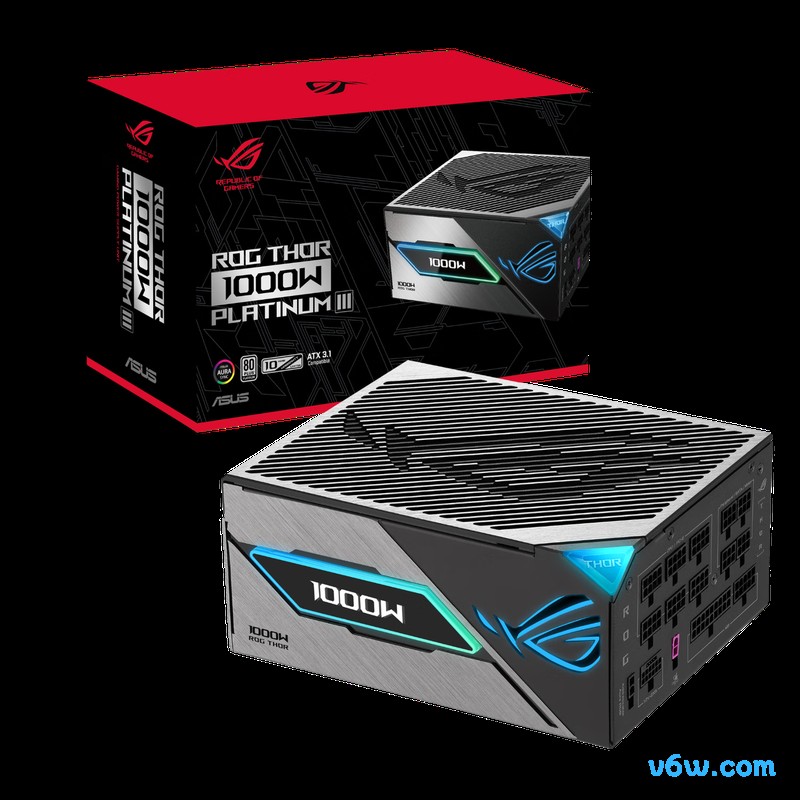 华硕ROG 雷神3代1000W 氮化镓金电脑电源图片