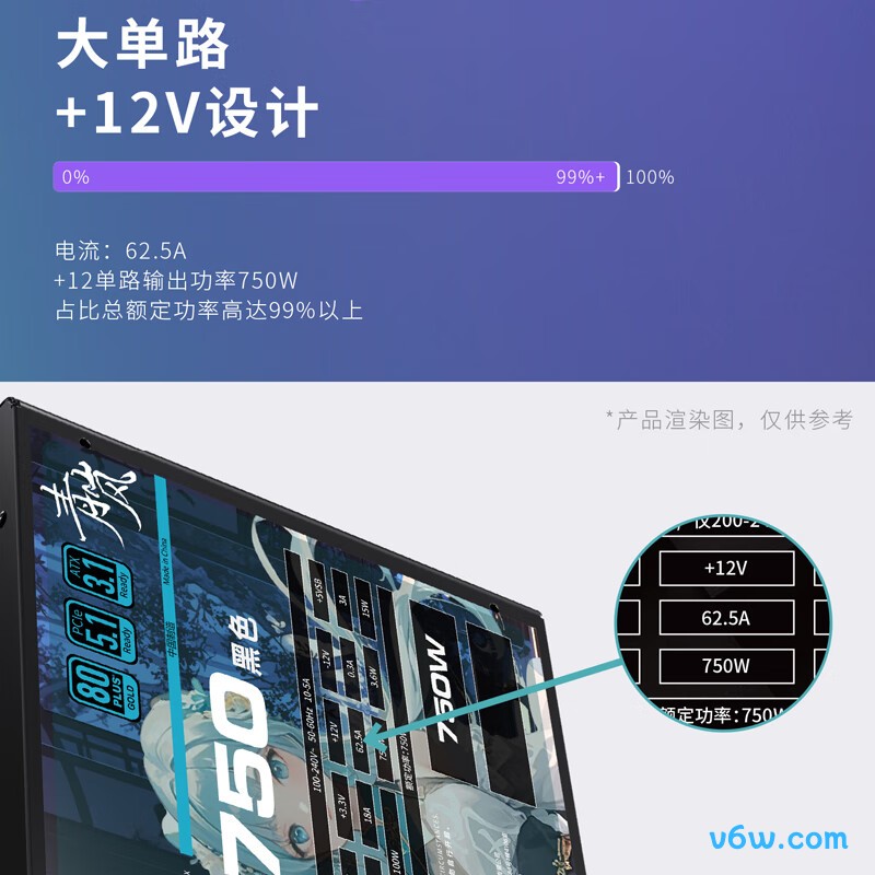爱国者 青岚EK750W 金牌全模组