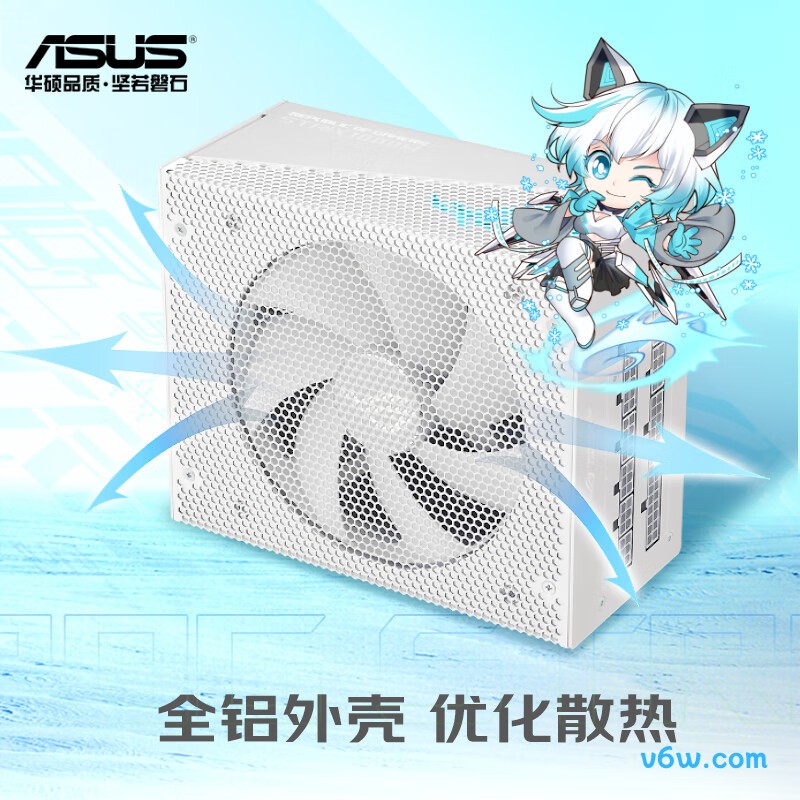 华硕ROG STRIX 吹雪1000W 金牌全模组电脑电源图片