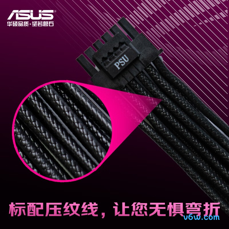 华硕ROG STRIX 雷鹰850W AURA金牌电脑电源图片