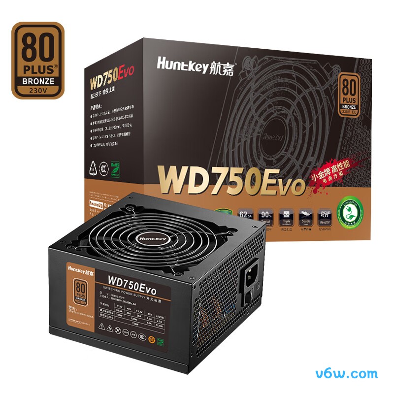 航嘉 W D750Evo铜牌750W