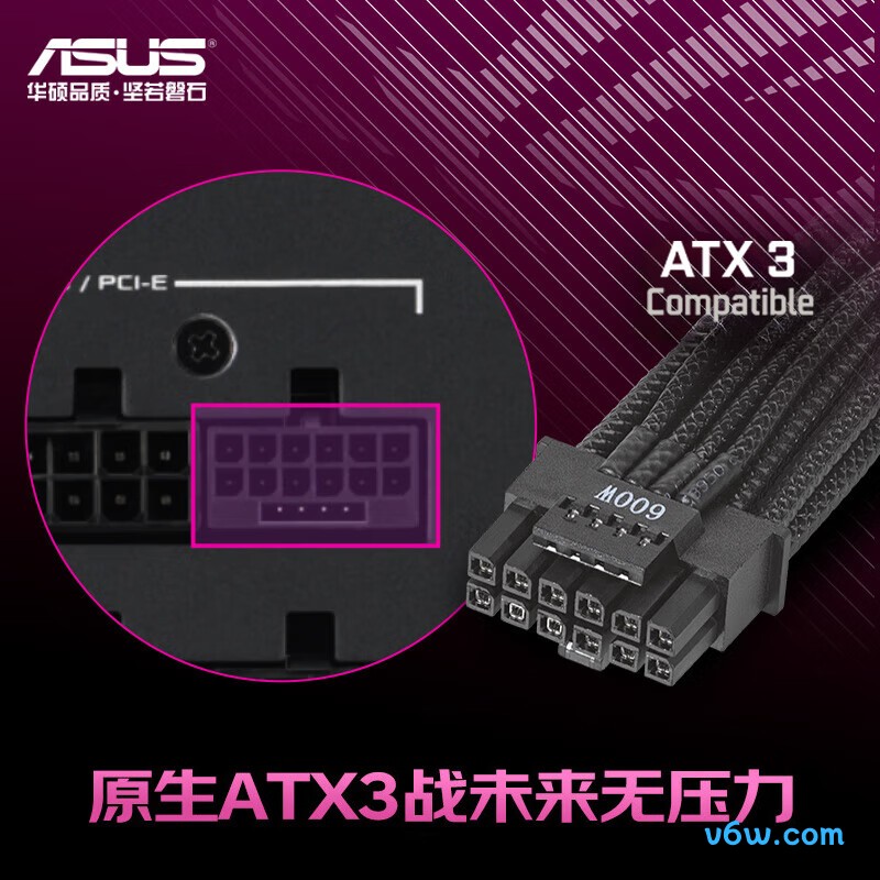 华硕ROG STRIX 雷鹰850W AURA金牌电脑电源图片