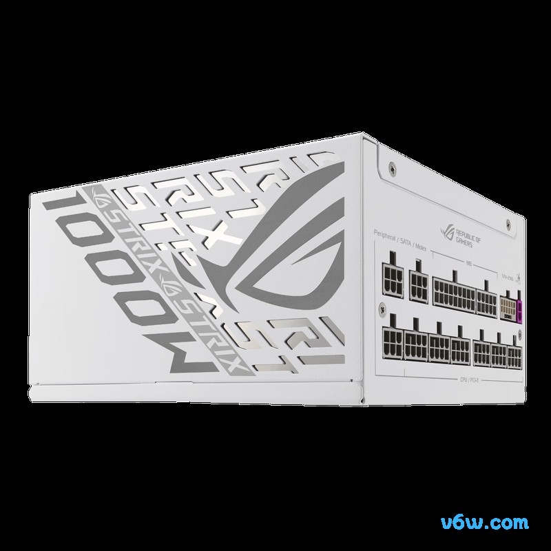 华硕ROG STRIX 金雷鹰 1000W 吹雪氮化镓电脑电源图片