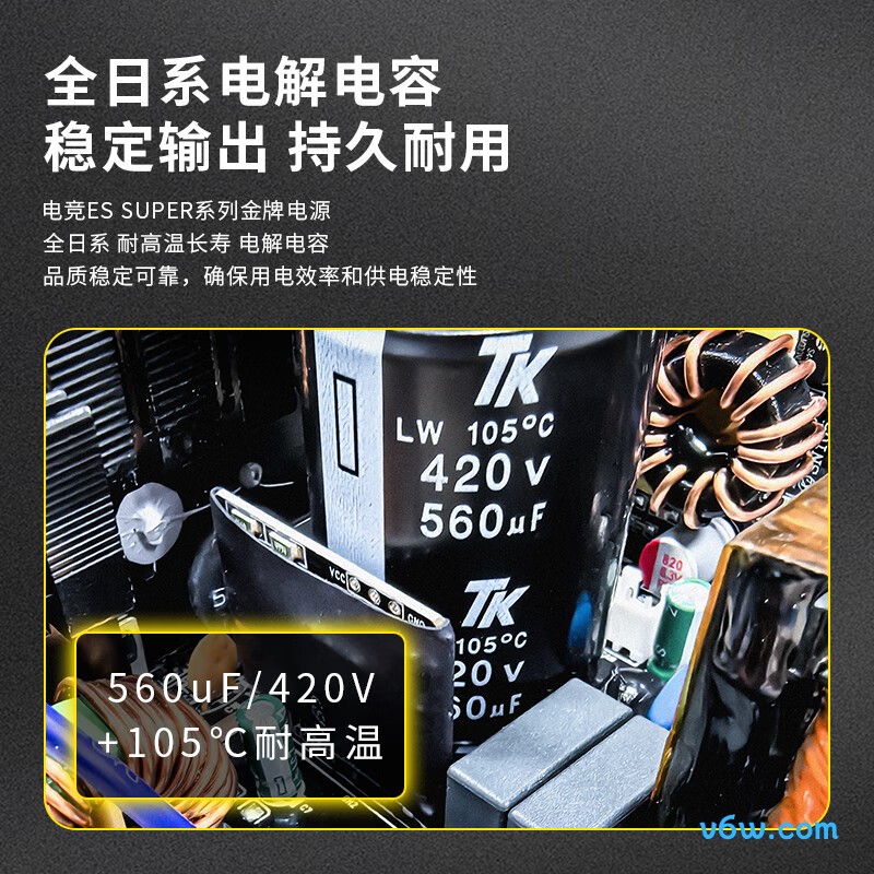 爱国者 电竞ES SUPER 750W 金牌全模组电脑电源图片