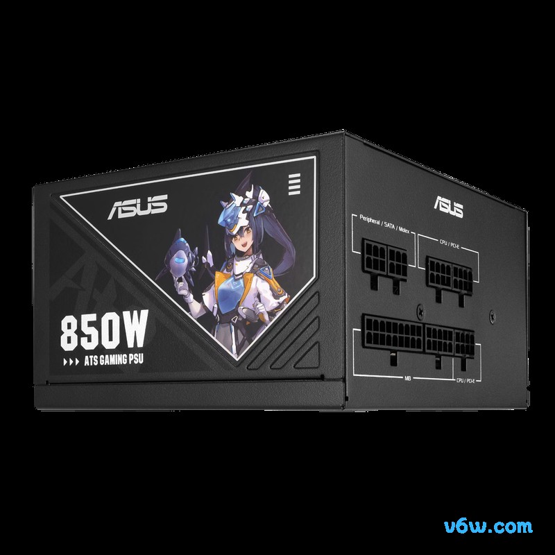 华硕ATS 850W 巨齿鲨金牌全模组电脑电源图片