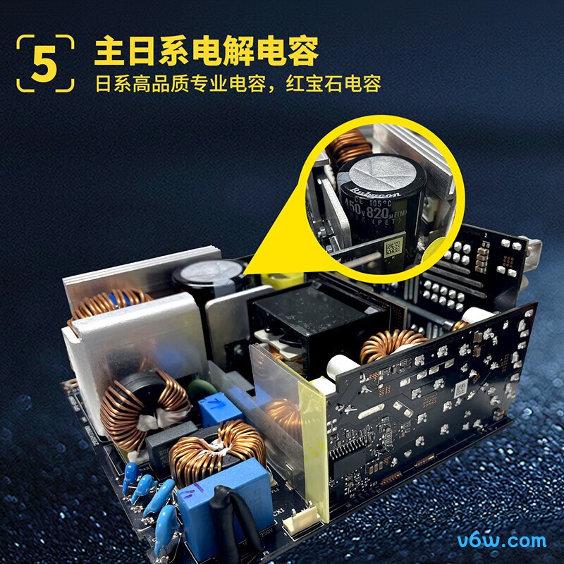 台达 850W MP850压纹线版 金牌全模电脑电源图片