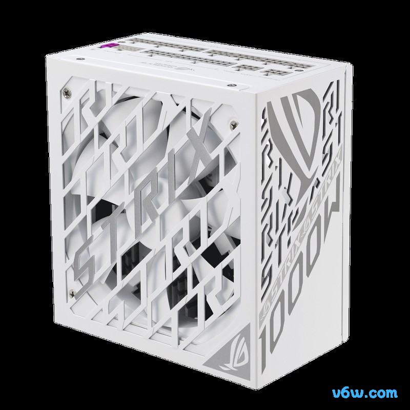 华硕ROG STRIX 金雷鹰 1000W 吹雪氮化镓电脑电源图片