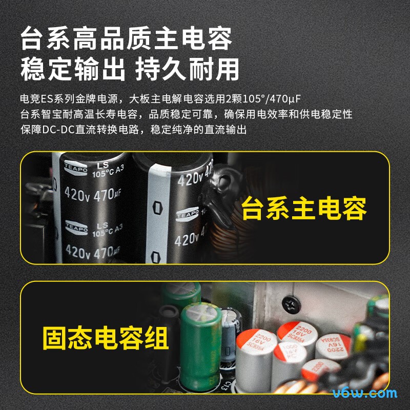 爱国者 电竞ES1250W 金牌全模组电脑电源图片