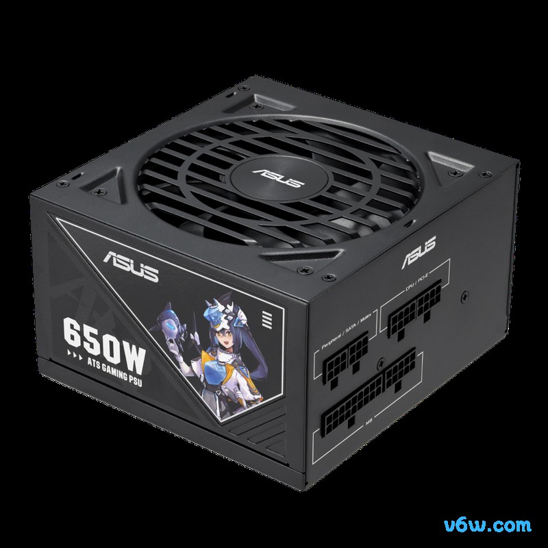 华硕ATS 650W 巨齿鲨金牌全模组电脑电源图片